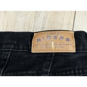 Vintage Y2K 2000s Women's Black Denim RIDERS Jeans 16 Petite Made in USA